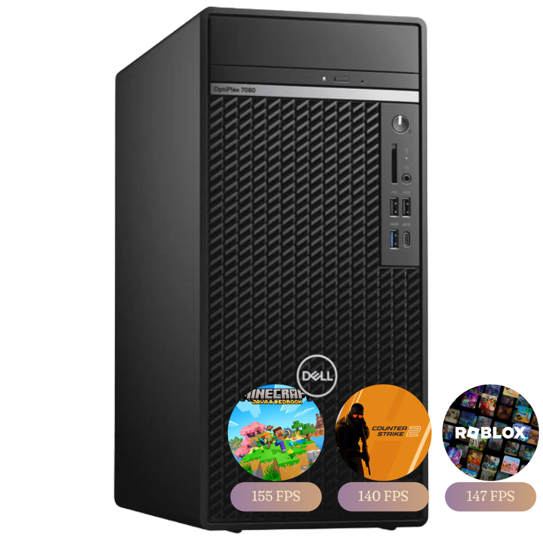 Gaming Desktop / OptiPlex 7080 / GTX 1660 Super 6GB / Intel Core i5-10500 / 32GB DDR4 (3200 MHz) / 512GB NVMe