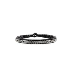 Armband S skinn/tenn 20