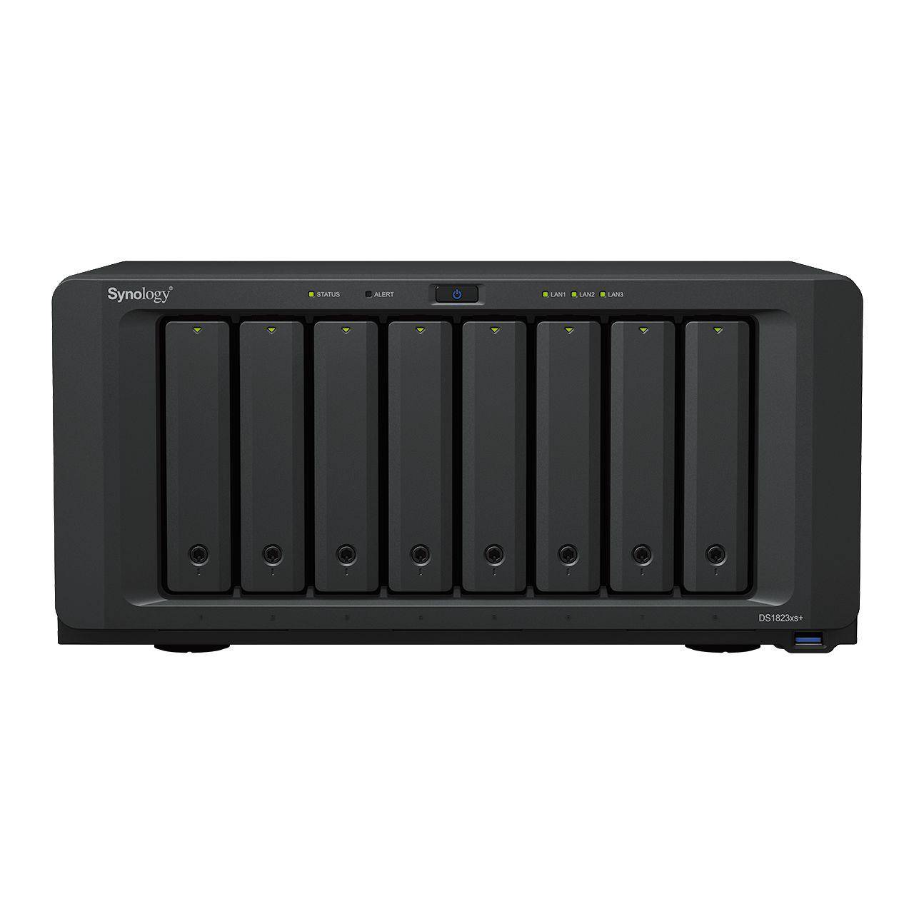 Disk Station DS1823XS+ - NAS server - 8 bays - SATA 6Gb/s - RAID 0, 1, 5, 6, 10, JBOD, RAID F1 - RAM 8 GB - Gigabit Ethernet / 10 Gigabit Ethernet - iSCSI support