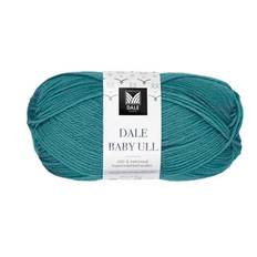 Dale Baby Ull 8544 Espresso Indhold: 100 % superwash merinould Vægt/længde: 50 g = ca. 165 meter Anbefalede pinde: 2.5-3 mm Strikkefasthed: 10 cm = 32 m (pind 2.5 mm) / 28 m (pind 3 mm) Vask: Uldvask 40 °C / Brug vaskemiddel til uld/silke / Brug ikke skyllemiddel / Tørres fladt.