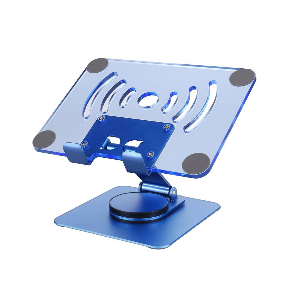 360 Rotating Tablet Stand Adjustable Portable Acrylic Desktop Stand for Tablets to 12.9 Inches