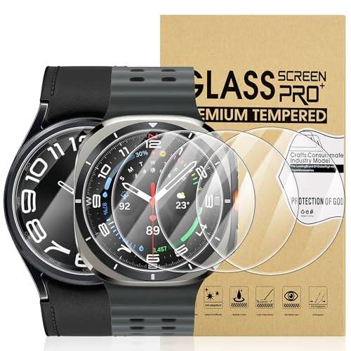 Diruite 4-Pack Screen Protector för Samsung Galaxy Watch Ultra 47 mm (2025/2024)/6 Classic 47 mm Skärmskydd, HD-Glass Kärmskydd,Classic 47 mm