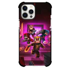 Minecraft Phone Case For iPhone Samsung Galaxy Pixel OnePlus Vivo Xiaomi Asus Sony Motorola Nokia - Minecraft Dungeons Flames In Nether Poster