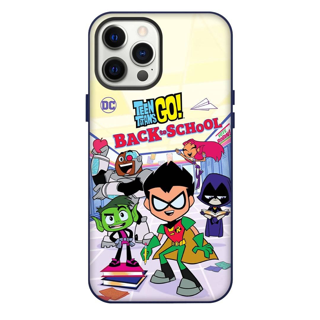 Teen Titans Go Phone Case For iPhone Samsung Galaxy Pixel OnePlus Vivo Xiaomi Asus Sony Motorola Nokia - Teen Titans Go Back To School Robin Team Artwork Poster.