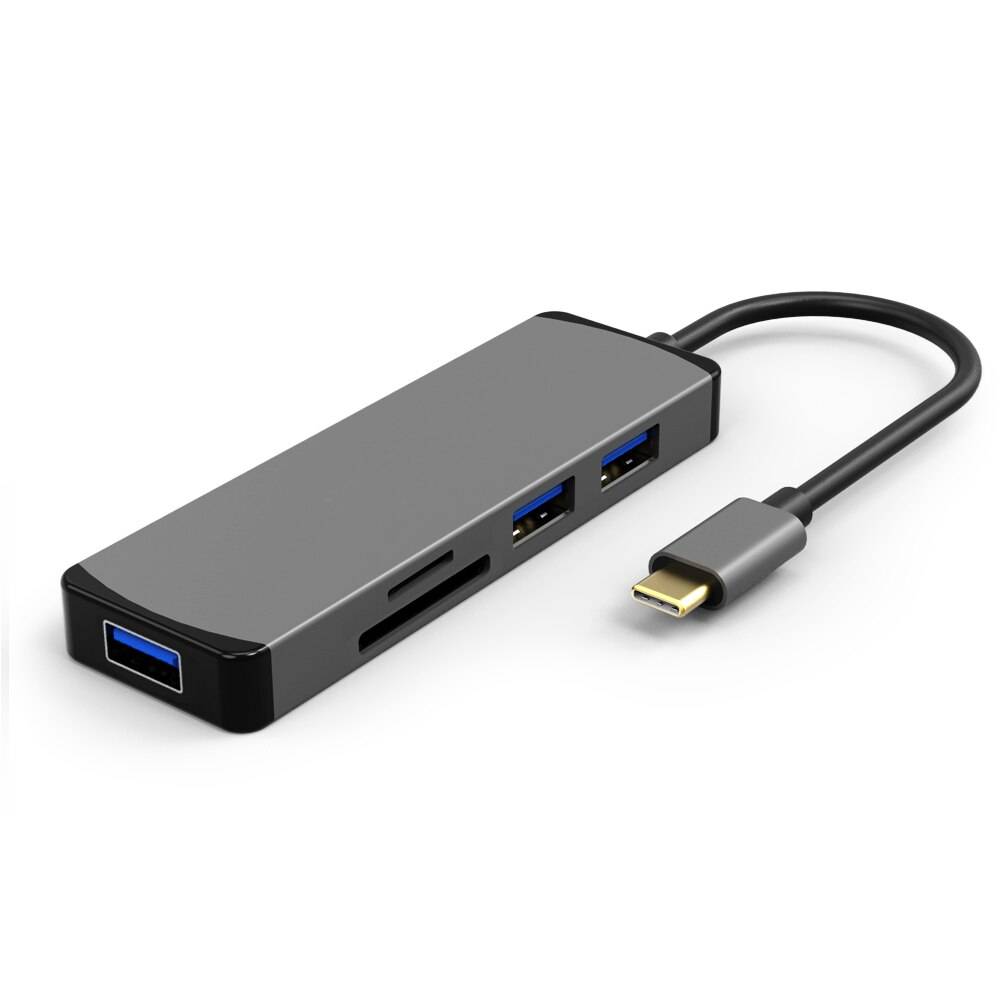 Thunderbolt 3 USB C Hub med HDMI och Kortläsare - Med sd tf-kort