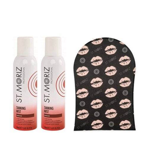 St. Moriz St. Moriz Professional Tanning Mist Medium (2 units) + Self Tan Mitt