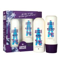 Aussie Miracle Moist Shampoo 300ml &amp; Deep Treatment 250ml Gift Set