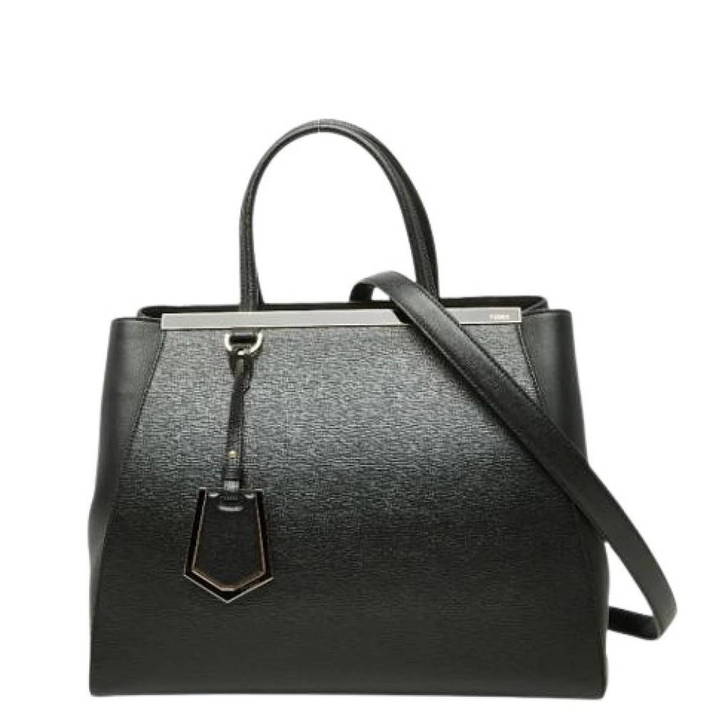 Fendi Vintage Pre-owned 2Jours Håndtaske - Vintage - Dame - Sort - ONE SIZE - Uld