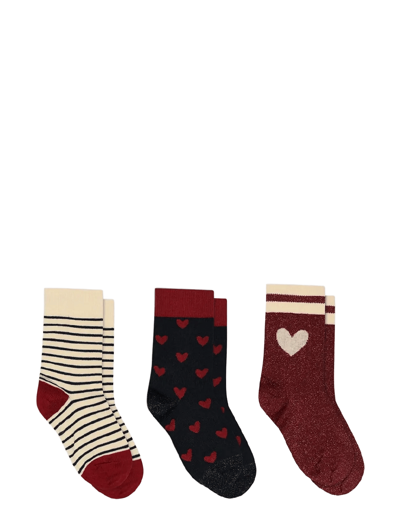MP DENMARK Maja Socks - 3-Pack | Red | 25/28
