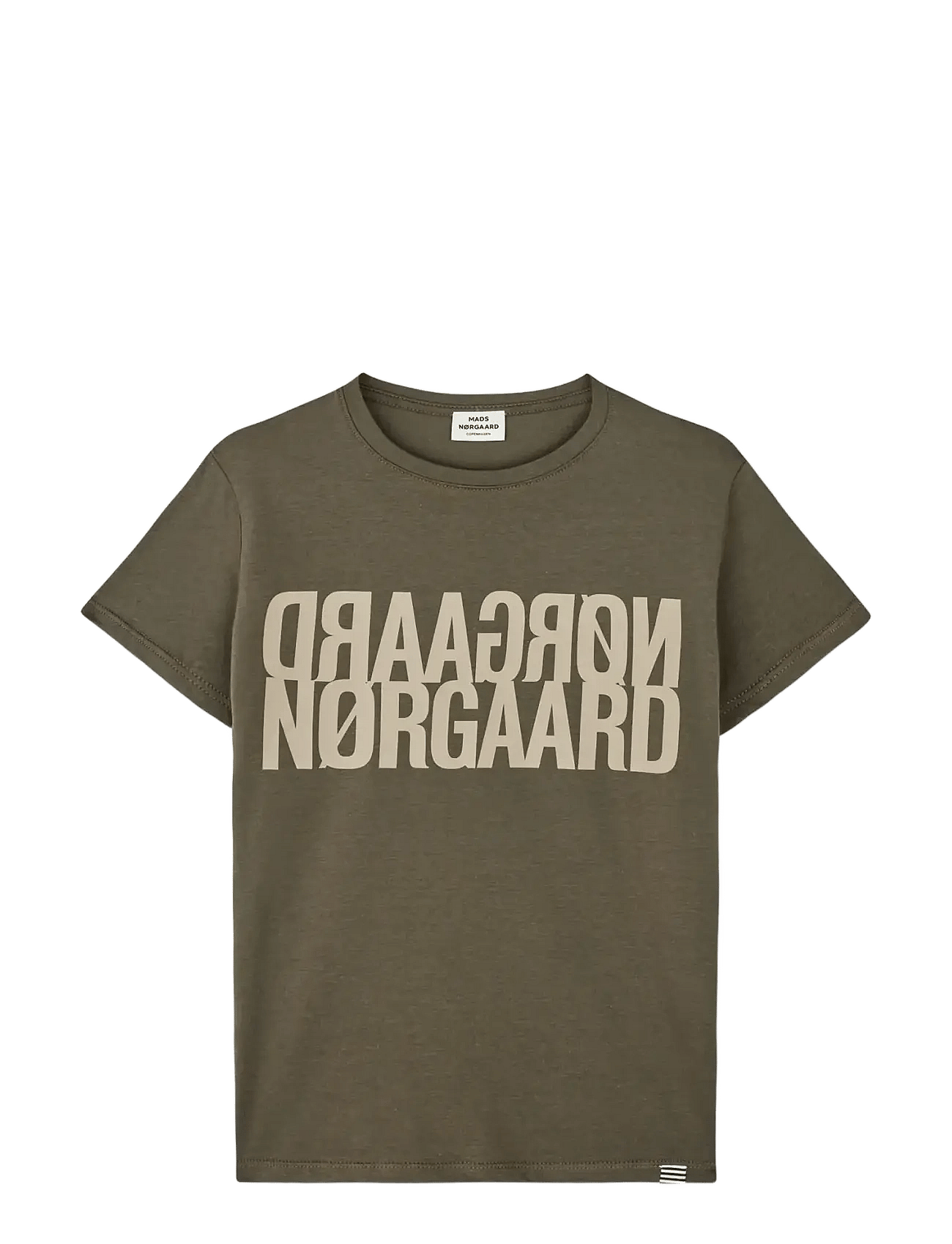 Mads Nørgaard Single Cotton Tuvina Tee - Khaki green - 140