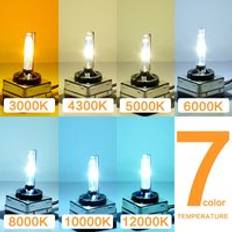 2x gömd xenon d1s d1c 35w glödlampor med keramikfäste för bilstrålkastare 4300k 5000k 6000k 8000k 10000k 12000k