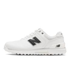New Balance FuelCell 3000 v1 Golf Shoes with Laces and and Size F 2E Spikes, Men's Women's, (White/Black), 27.0 cm,