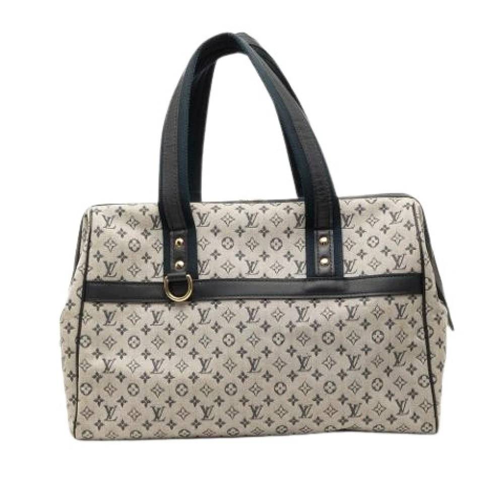 Louis Vuitton Vintage Pre-owned Josephine GM - Vintage - Dame - Grå - ONE SIZE - Uld