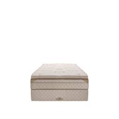 DUX - Dux 80 elastisk bund/ Dux 80 springmadras medium/ Top Pad Sengemadras 100x200 cm/ Uden sengeben - Kontinentale senge - Beige