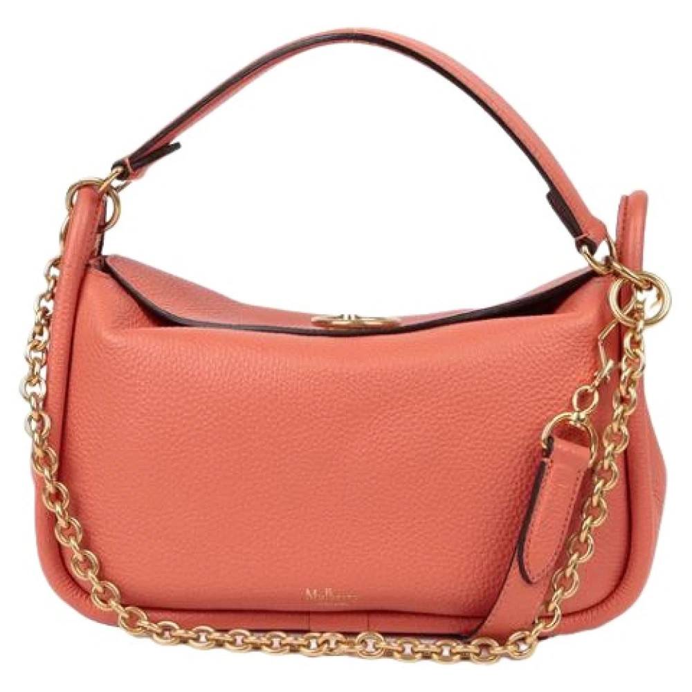 Mulberry Pre-owned Pre-owned Leighton Small Tote Skuldertaske - Vintage - Dame - Lyserød - ONE SIZE - Uld