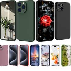 iPhone 15 Pro/ProMax/Plus skal mobilcover TPU - VÆLG: