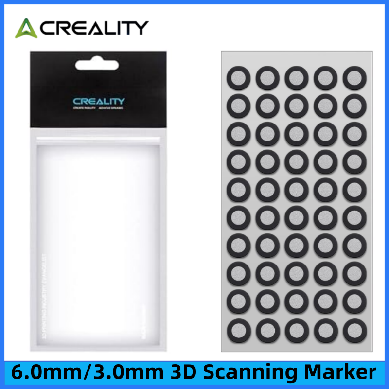 Creality Orginal 6.0/3.0mm 3D Scanning Marker for 3D Scanner 3D Tracking Dot Reference Point Markers, Diffuse Reflection Markers