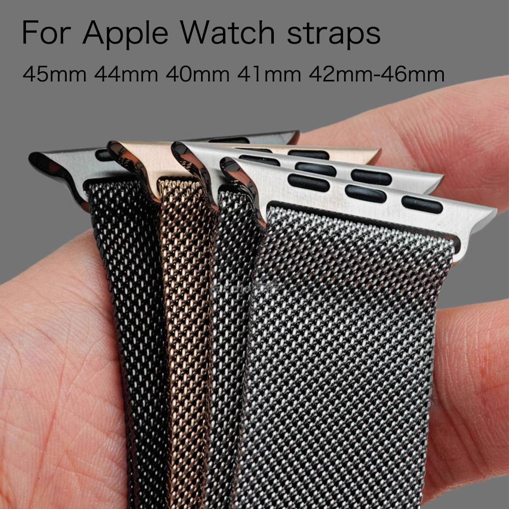 Milanese loop For Apple Watch straps 45mm 44mm 40mm 41mm 42mm-46mm starlight bracelet iwatch series 8 7 6 5 SE 9 10 Ultra 2 49mm