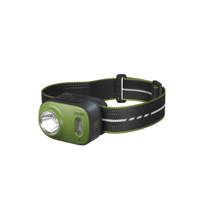 Pannlampa GP Xplor PHR17 Laddningsbar, 500 lumen, varmvit