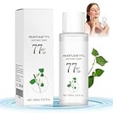 Allony Heartleaf 77% toner, ansiktstoner ansikte, lugnande hud ansiktstoner, Heartleaf 77% lugnande toner, lugnar huden, återfuktande, lämplig för alla hudtyper (100 ml)