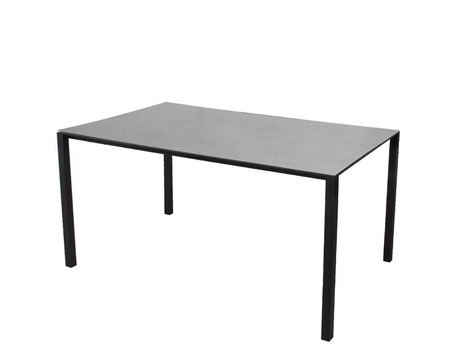 Pure Matbord | 150x90 | Lava Grey/Concrete Grey (Lava Grey Aluminium)