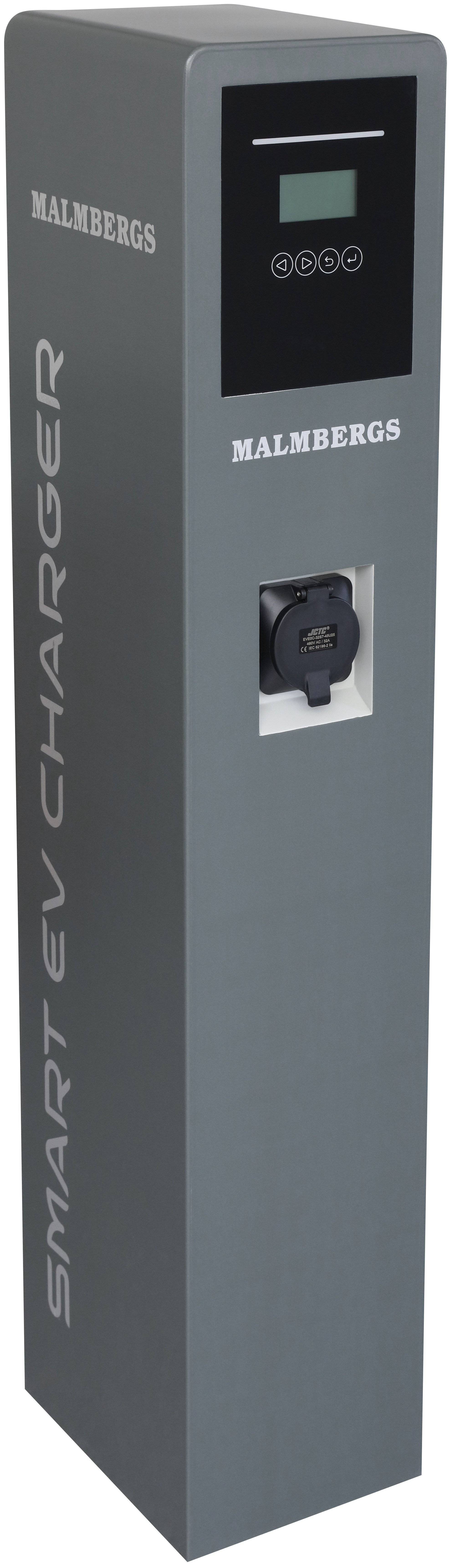 Laddstople Evon, 2x22kW, WiFi/4G/Ethernet, 64A, 3-fas med uttag, Typ 2, IP54