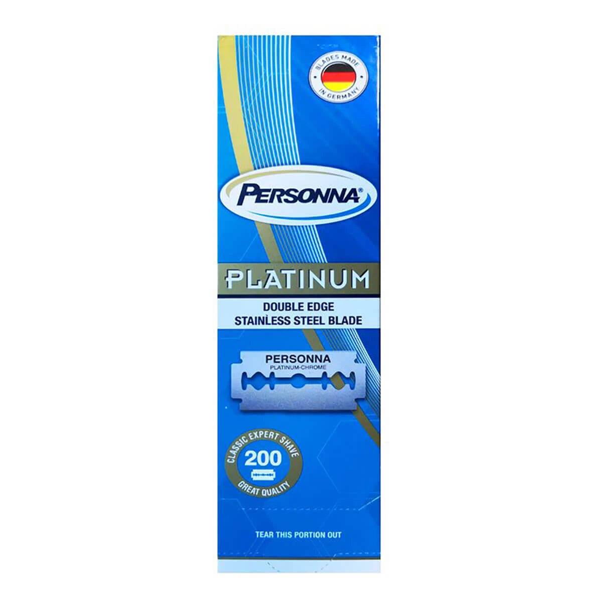 Personna Platinum DE-Barberblade, 1 Stang, 20x10 stk. (200 stk.).