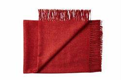 Cusco Plaid (Alpaca Uld) 130 x 200 cm Silkeborg Uldspinderi Ruby.