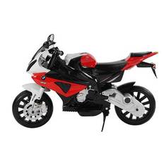 BMW S 1000 RR Motorcykel til Børn 12V7ah med gummihjul - Rød