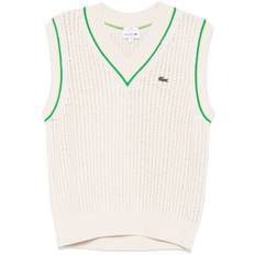 Lacoste - väst med logotypmärke - unisex - ekologisk bomull/polyamid - XL - Neutral