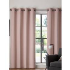 Next Pink Blush Blackout/Thermal Cotton Eyelet Curtains