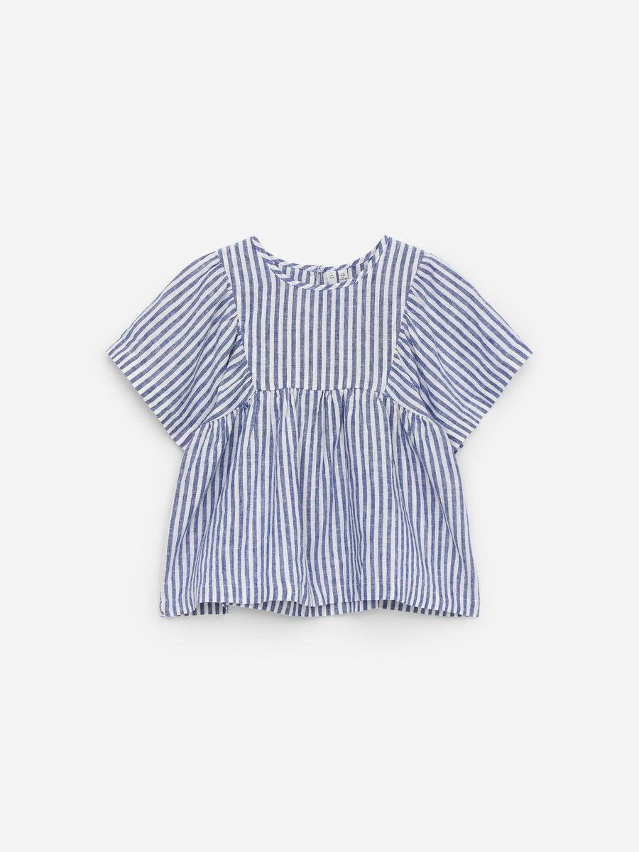 ARKET Blus I Linne Och Bomull -Blå, 104