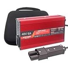 HYDTGZ 48V 6A Batteriladdare för Golfvagn G19 G22, 48 Volt 6 AMP Golfvagnsladdare, Golfvagnstillbehör Batterier Laddare,A