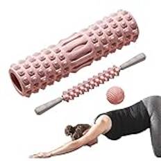 Foam Back Roller | Medium Density Fitness Yoga Roller Massage Bar - Yoga Muscle Foam Roller Stick för Armar Höft Ben, Hem Pilates Training Roller Stick för kroppen Youding