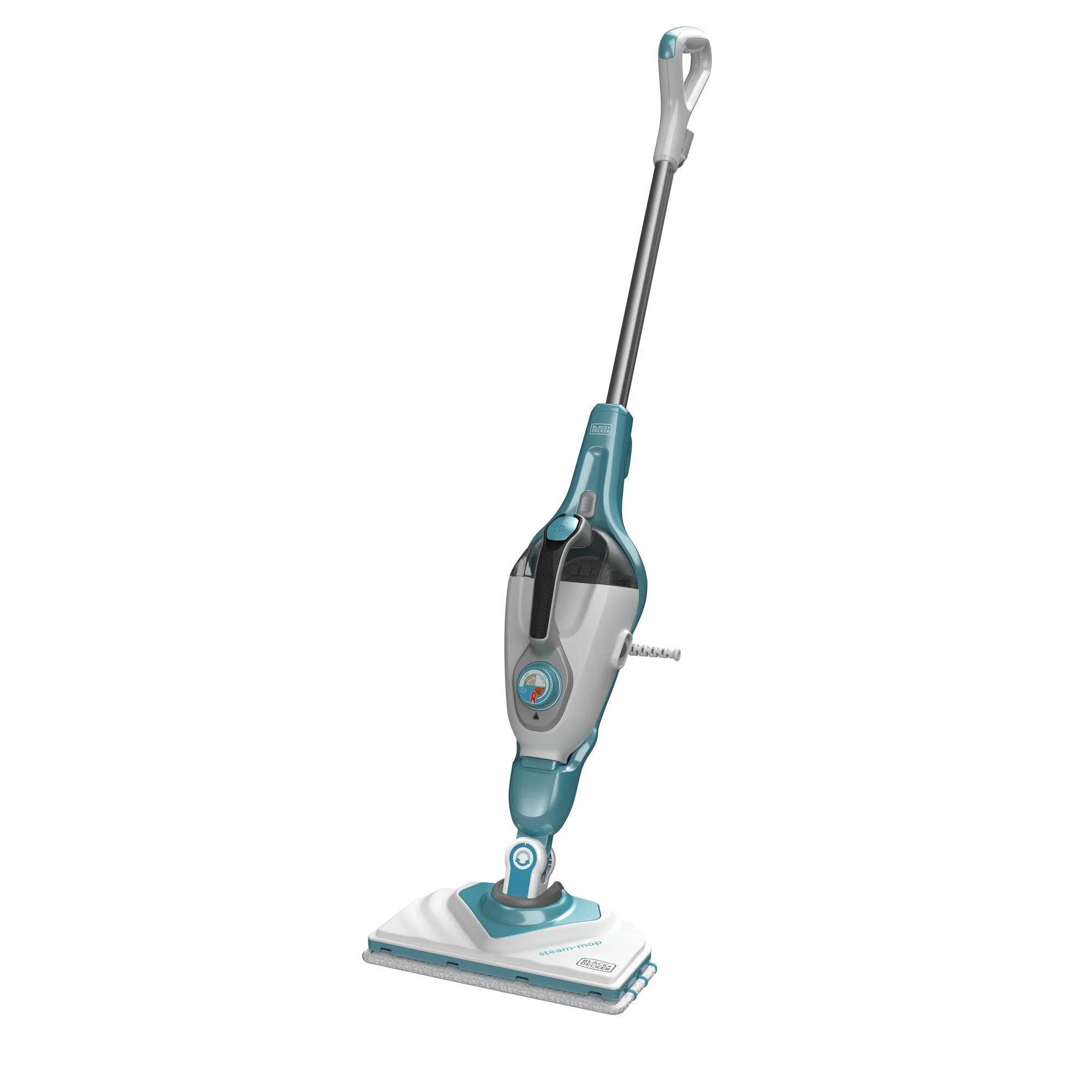 Black & Decker Dampmoppe 2-i-1 med deltahoved, BHSM166DSM-QS, 11 tilbehør, 1600W.