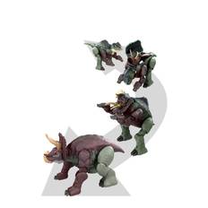 Jurassic World Fierce Changers Massive Stretch Giganotosaurus & Nasutoceratops Toys Playsets & Action Figures Animals Multi/patterned Jurassic World