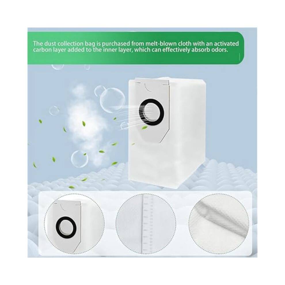 Compatible with for J12Ultra, Midea V12 Vacuum Cleaner Main Side Brush, Filter, Mop Bags, Replacement Parts