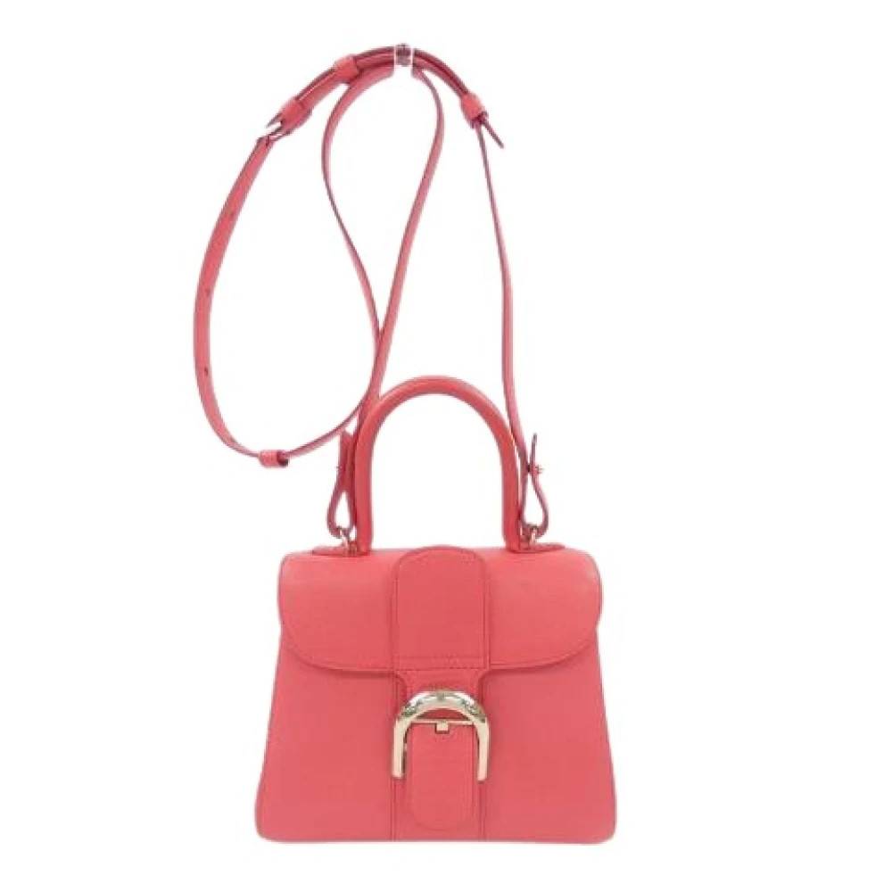 Delvaux Pre-owned Pre-owned Brillant Rodeo Calf Taske - Vintage - Dame - Lyserød - ONE SIZE - Uld