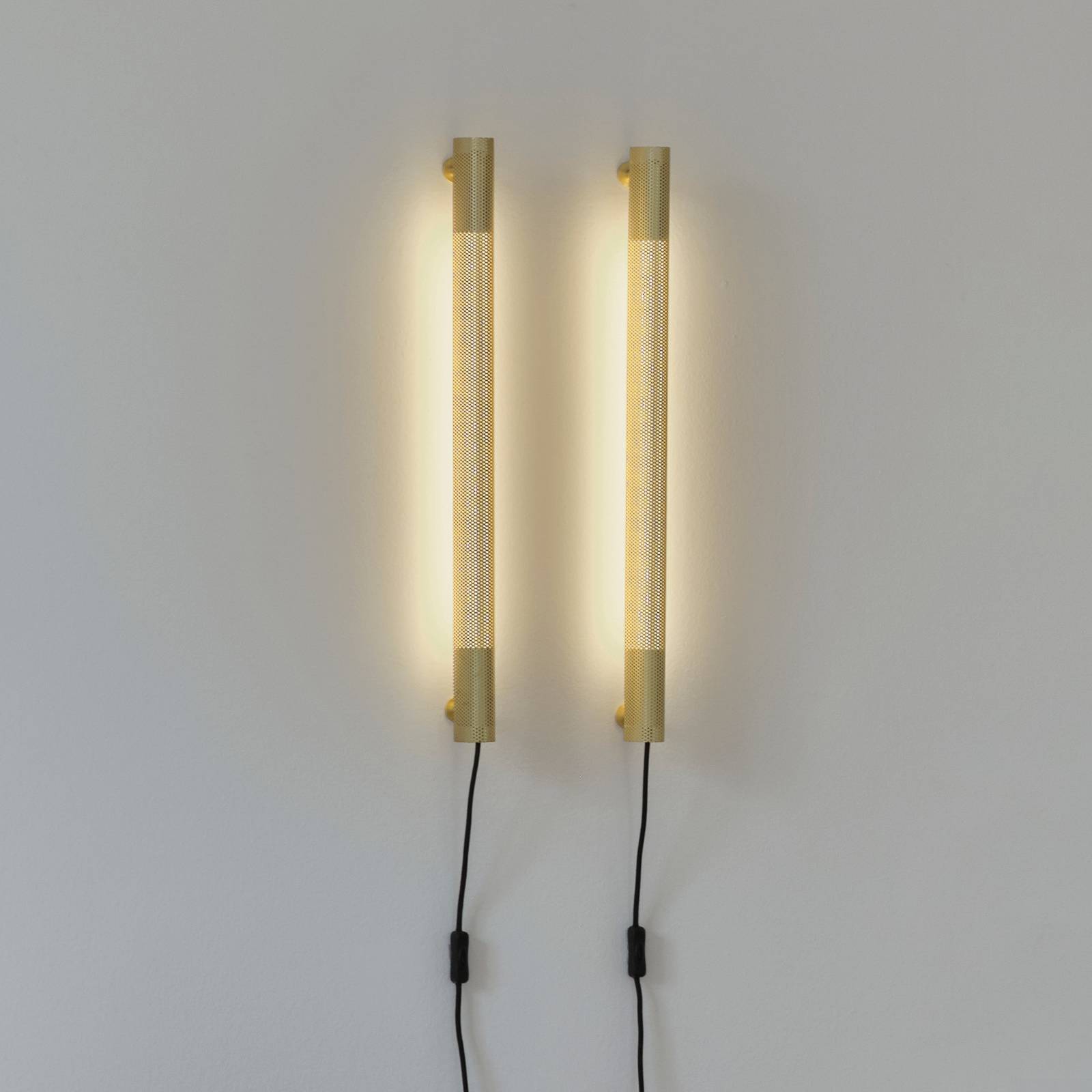 GEJST Design vägglampa Radent, Mässing / guld, Vardagsrum / matsal, Metall, Vägglampa, vägglampa inomhus