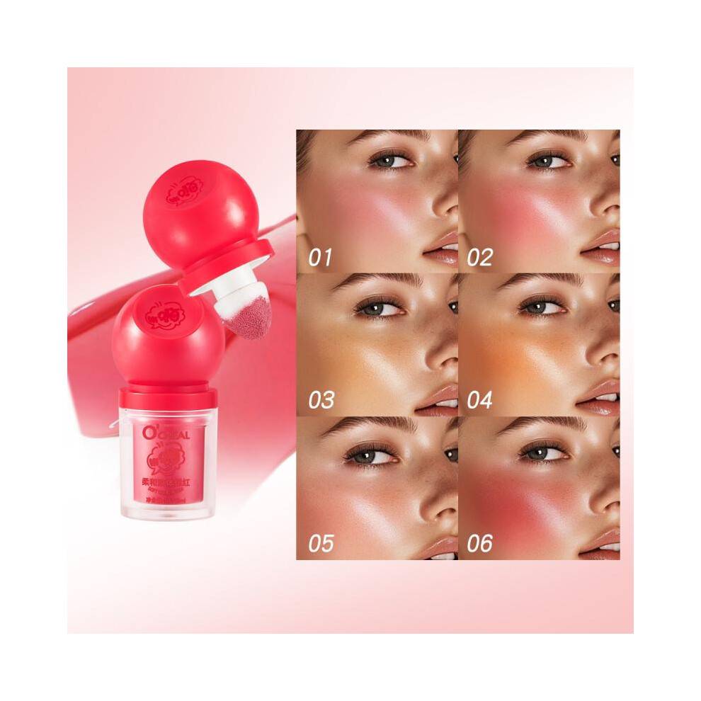 (No. 4) OCHEAL Liquid Blush Stick Nude Tones Blendable Natural Flush Buildable Color Brightening Contour Cheek Tint Portable Makeup