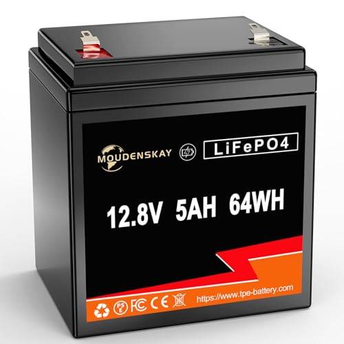 MOUDENSKAY 12 V 5 Ah LiFePO4 batteri 12,8 V deep Cycle batterier