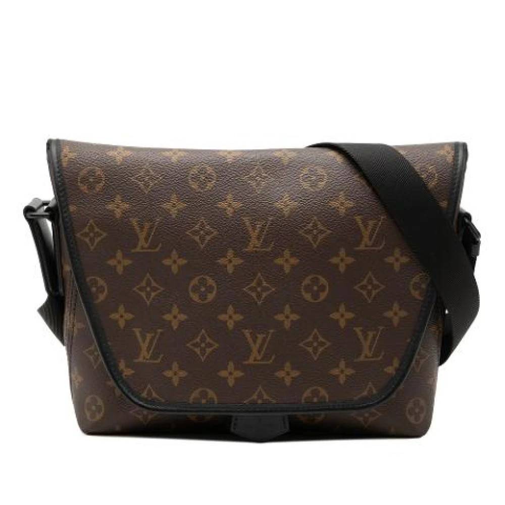 Louis Vuitton Vintage Pre-owned Macassar Magnetic Messenger Bag - Vintage - Dame - Brun - ONE SIZE - Uld
