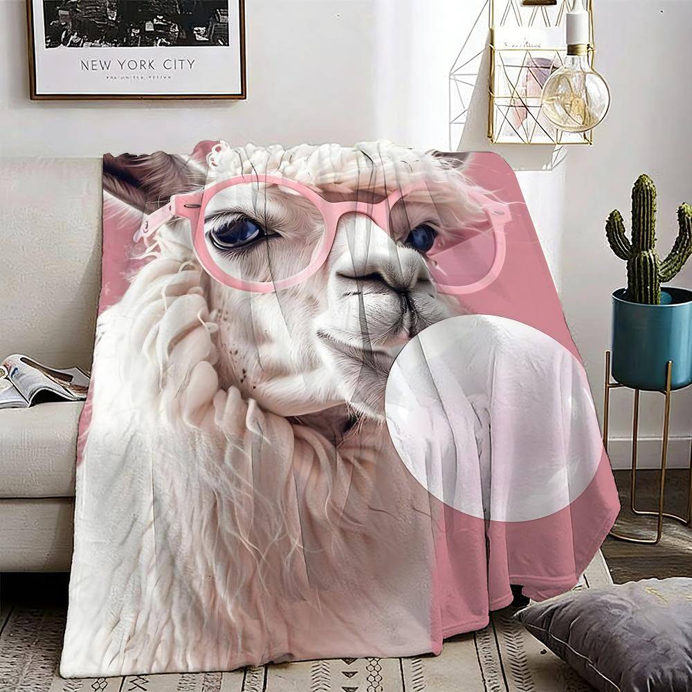 Alpaca Throw Lightweight g Flannel Blanket Soft Skinfriendly for Summer Cooling