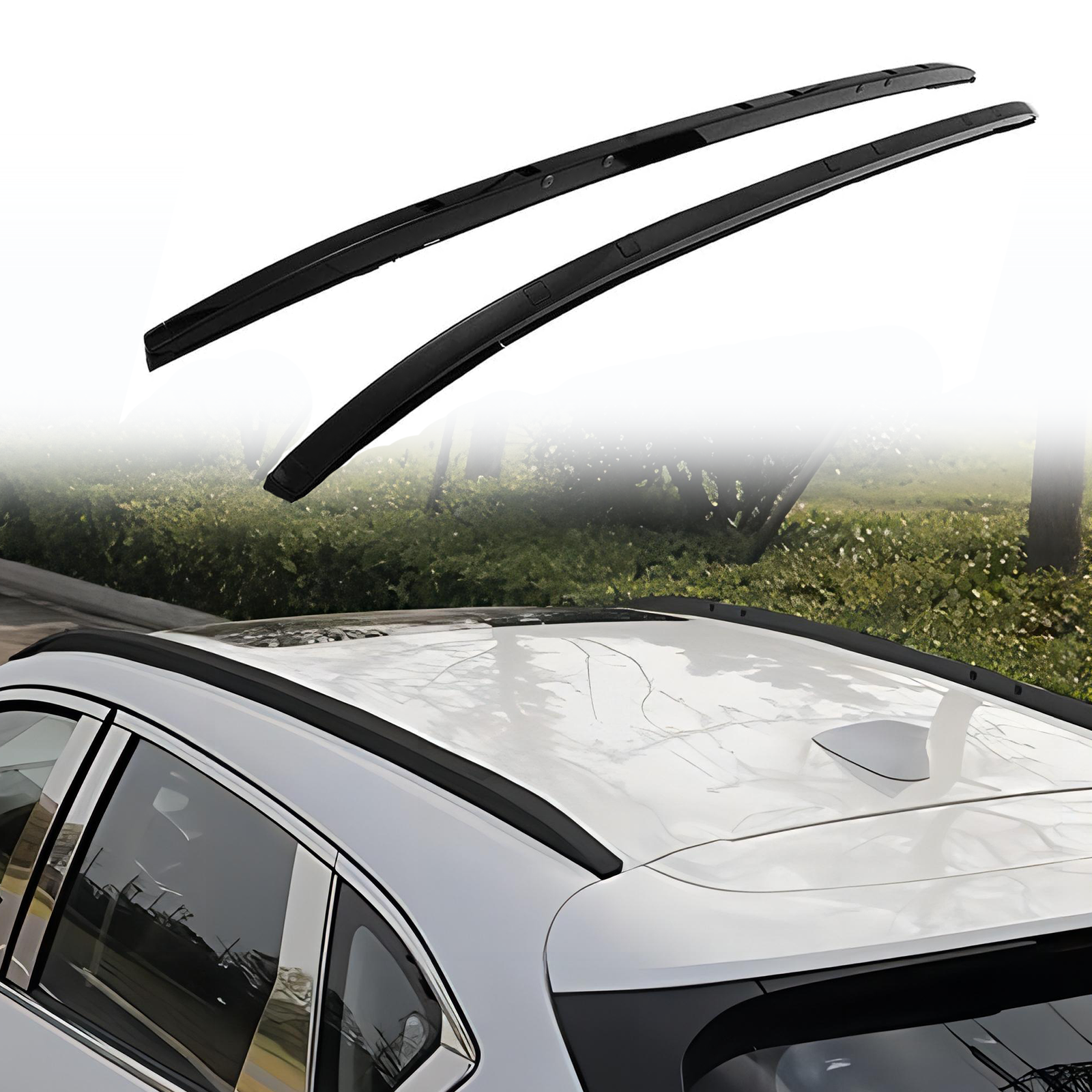 Roof Rails Fit for Mazda CX-5 2017-2024 Black Roof Rack Side Rails Crossbars Car
