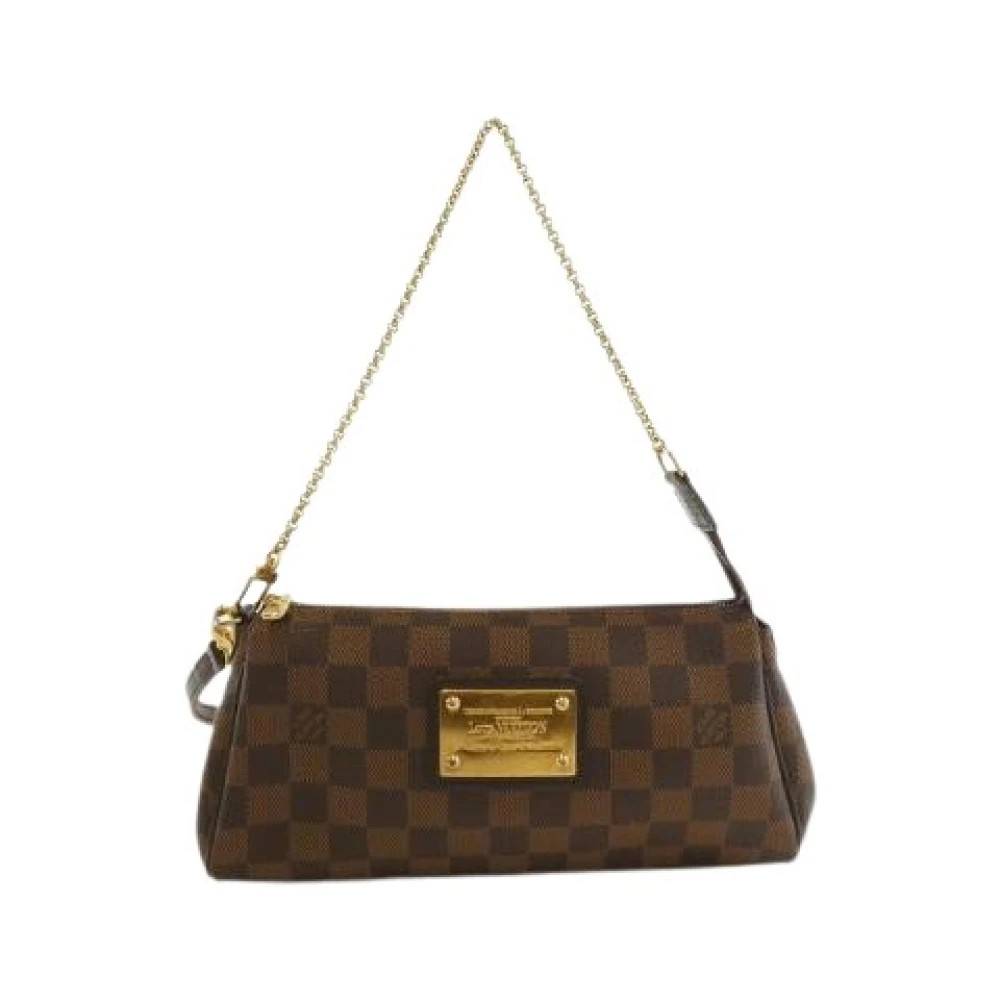 Louis Vuitton Vintage Pre-owned Damier Eva Skuldertaske - Vintage - Dame - Brun - ONE SIZE - Uld