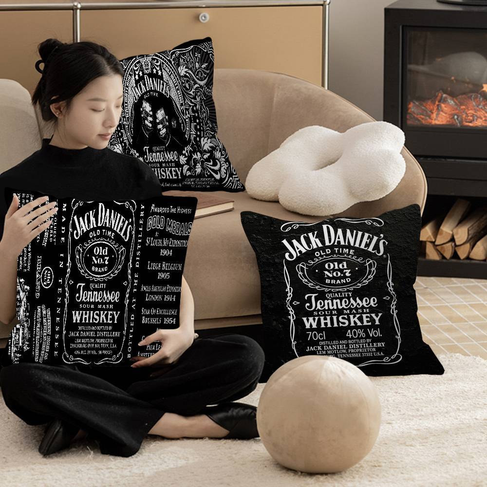 J-Jack D-Daniels Kudde Gåvor Hemmakontor Möbler Sovrum Soffa Bil Kuddfodral Fodral 45X45Cm