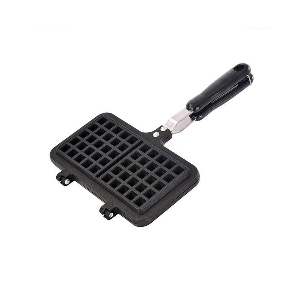 Stove Top Waffle Iron Plates, Deep Fill Non-Stick Aluminum Alloy Traditional Belgian Waffle Maker for Easy Clean A