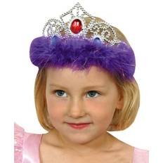 Tiara med lila dun