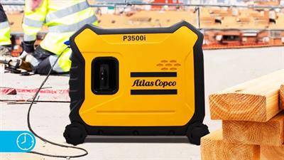 Atlas Copco inverter generator P3500i 3300W Silent 230V.