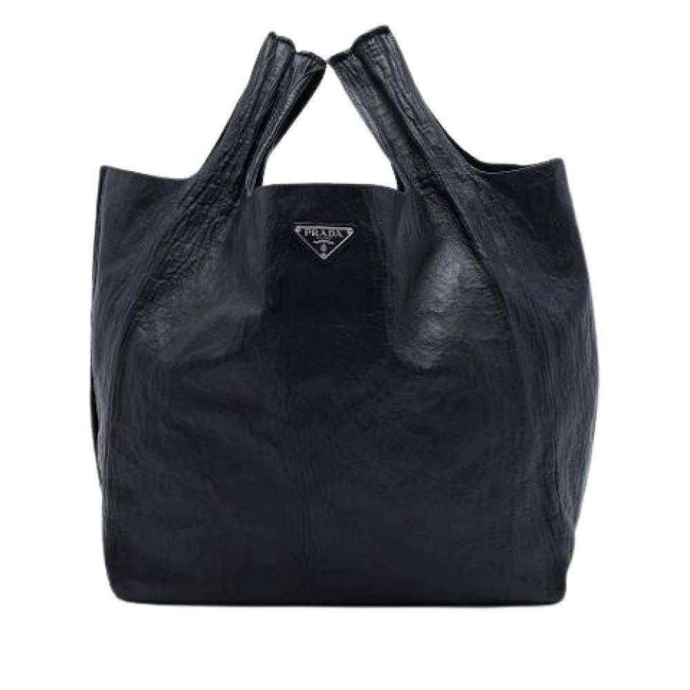 Prada Vintage Pre-owned Vintage Tote Bag - Vintage - Dame - Sort - ONE SIZE - Læder